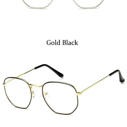 Chic Hexagonal Sunglasses with UV Protection and Timeless Style