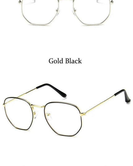 Chic Hexagonal Sunglasses with UV Protection and Timeless Style