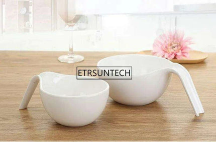 30-Piece Elegant Melamine Ramen Bowls Set with Comfortable Handles for Soup and Rice