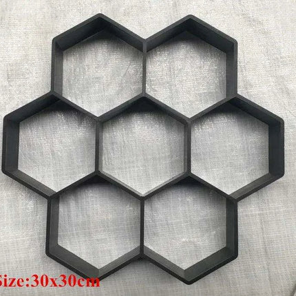 DIY Garden Pathway Mold for Paving Stones - Create Custom Walkways with Manually Crafted Concrete Slabs