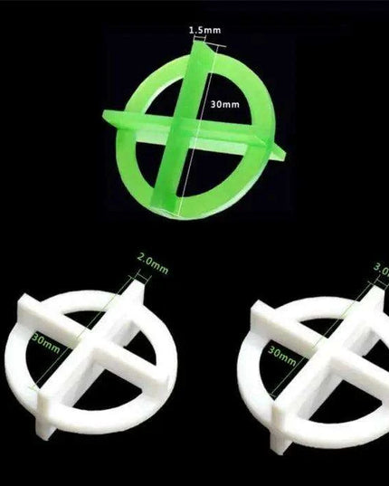 Eco-Conscious Precision Tile Spacer Kit - 100 Reusable Spacers for Flawless Installations