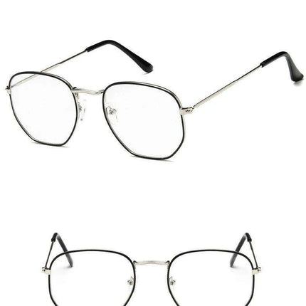 Chic Hexagonal Sunglasses with UV Protection and Timeless Style