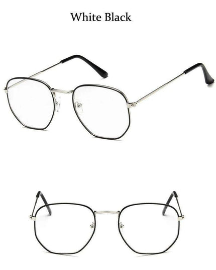 Chic Hexagonal Sunglasses with UV Protection and Timeless Style