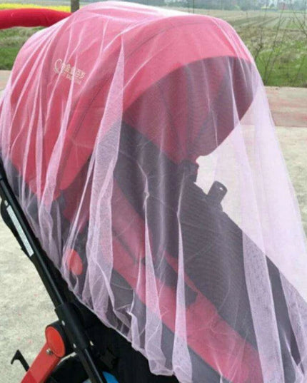 Infant Stroller Mosquito Net - Premium Bug Protection for Newborns, White