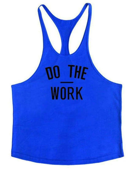 Men's Y-Back Sleeveless Muscle Tank - Performance Fitness Stringer Vest for Bodybuilding