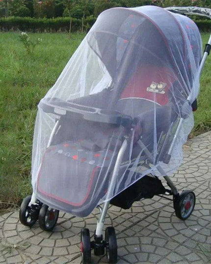 Infant Stroller Mosquito Net - Premium Bug Protection for Newborns, White