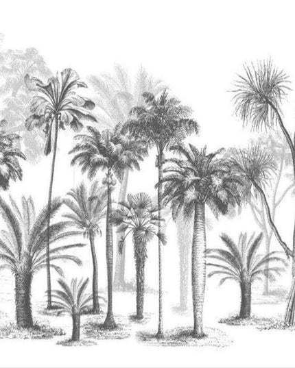 Tranquil Tropical Oasis 3D Wall Mural - Custom Sizes Available