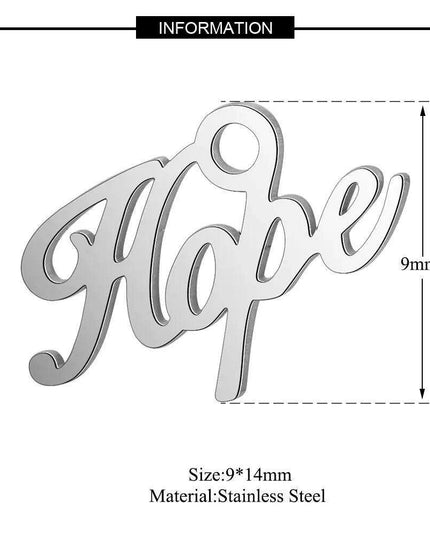 Inspirational 10-Pack Stainless Steel Charms for Creative Jewelry Making