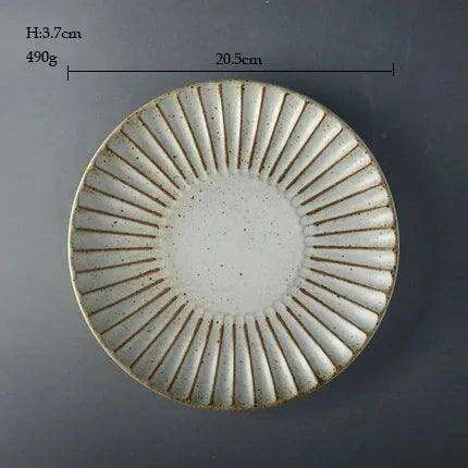 Sophisticated Japanese Stoneware Tableware Set - Exquisite Ceramic Plates & Bowls for Memorable Dining Experiences