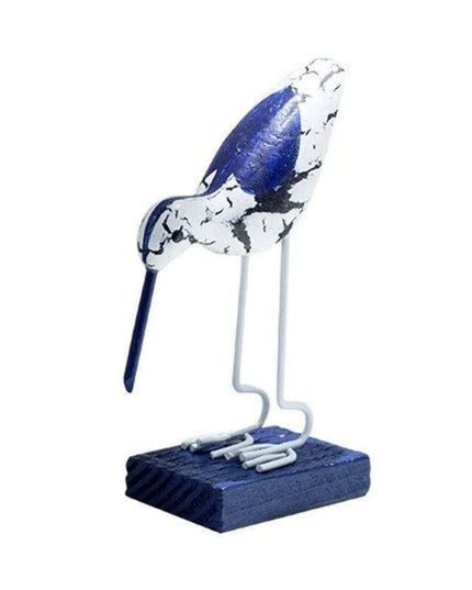 Seaside Elegance Handcrafted Wooden Seagull Sculpture - Unique Home and Event Decor