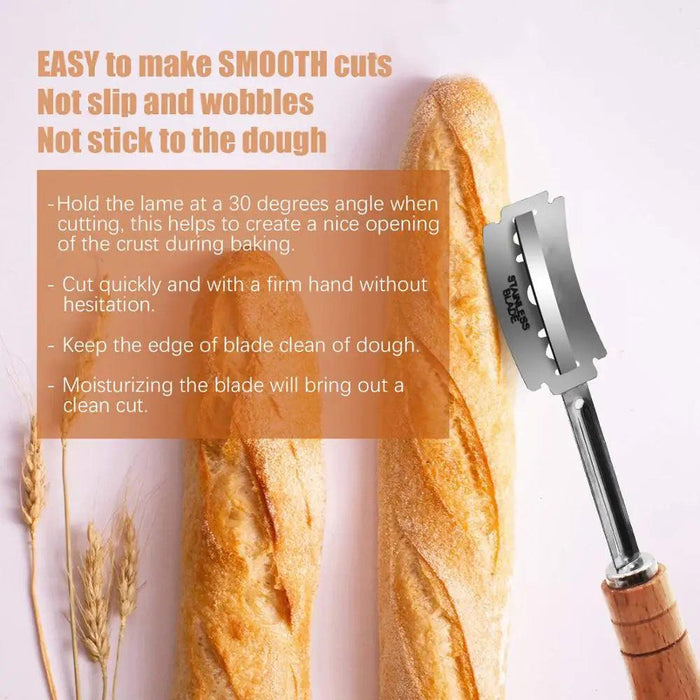 Professional Bread Scoring Kit with Protective Leather Case