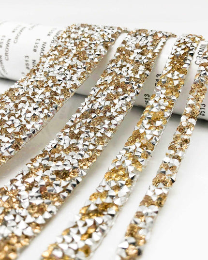 Sparkling Rhinestone Trim Kit for Creative Crafting - 1 Yard of Glamorous Elegance