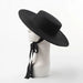 Elegant Wool Boater Hat - Fashionable Wide Brim Felt Hat with Stylish Ribbon for Men and Women - Essential Winter Outdoor Accessory