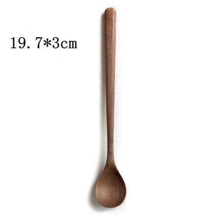 Elegant Black Walnut Spoon - Perfect for Desserts, Coffee, and Honey
