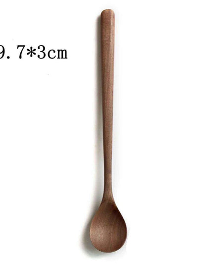 Elegant Black Walnut Spoon - Perfect for Desserts, Coffee, and Honey