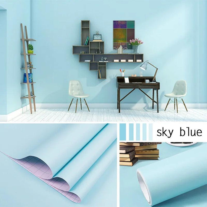 Waterproof Vinyl Self-Adhesive Wallpaper Roll - Customizable Peel and Stick Contact Paper