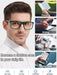 Chic Oversized Square Reading Glasses for Modern Men