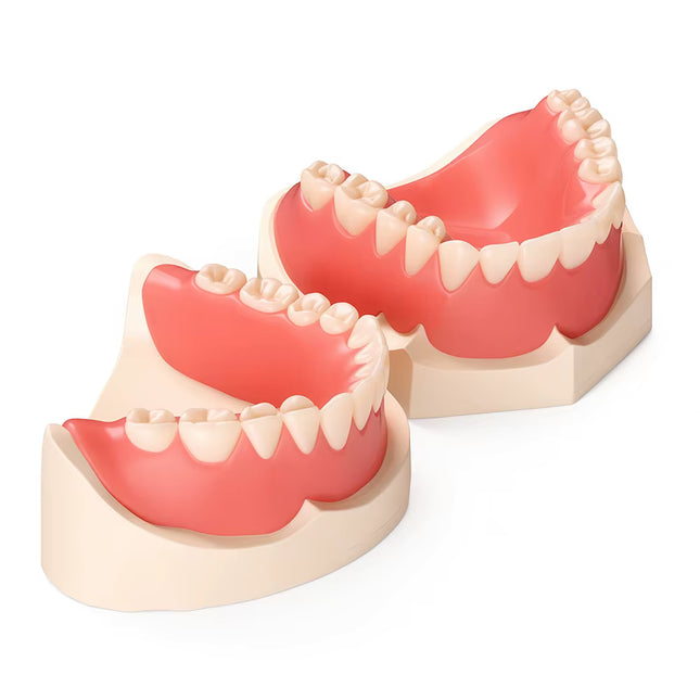 Natural-Look Cosmetic Denture Set Snap-On Veneers resin-denture-aesthetic-set-with-mirrored-storage-case-copy Health & Household > Oral Care > Denture Care > Dentures