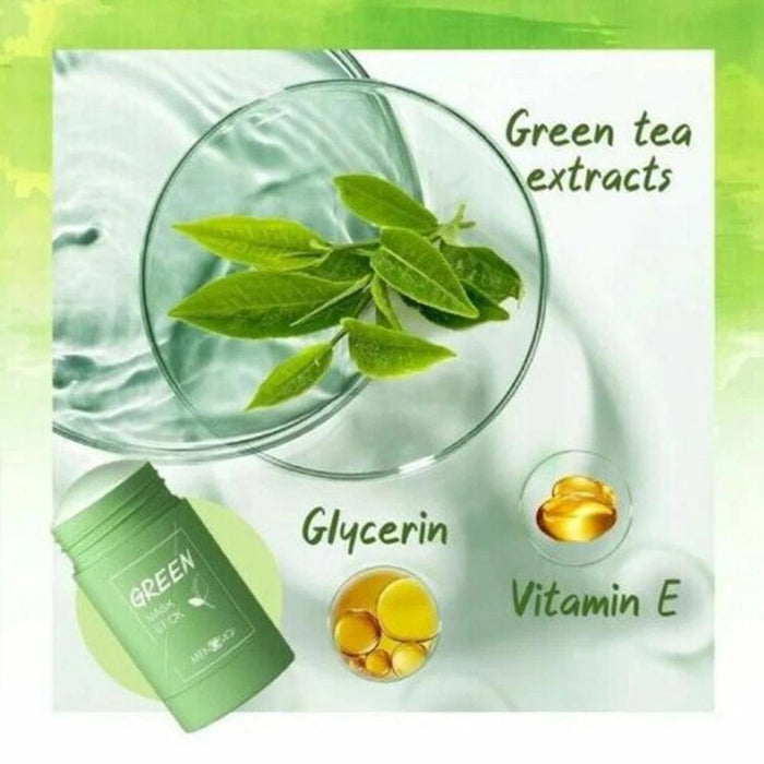Glow-Enhancing Eggplant & Green Tea Face Mask Stick