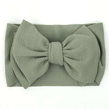 Chic Oversized Bow Turban Headband for Fashion-Forward Baby Girls