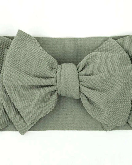 Chic Oversized Bow Turban Headband for Fashion-Forward Baby Girls