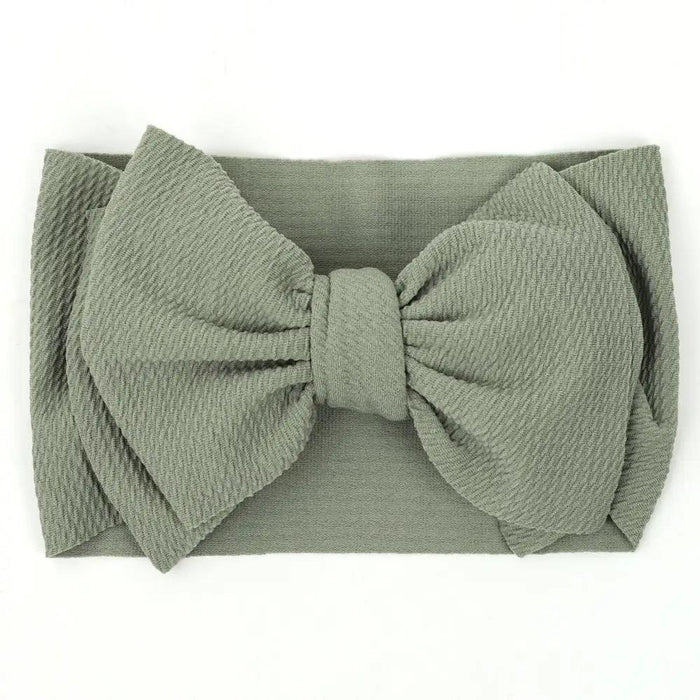 Chic Oversized Bow Turban Headband for Fashion-Forward Baby Girls