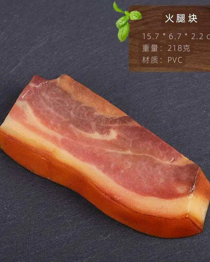 Lifelike Meat Replica Props for Photography and Home Decor - Realistic Steak, Pork, and Bacon Models