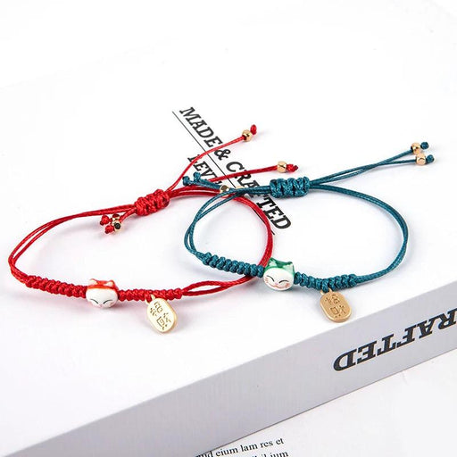 Charming Maneki Neko Luck Bracelet - A Joyful Gift for Women and Girls