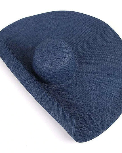 Extra-Wide 25cm Brim Floppy Straw Sun Hat for Women - UV Protection, Travel-Friendly Summer Essential - Wholesale Options Available
