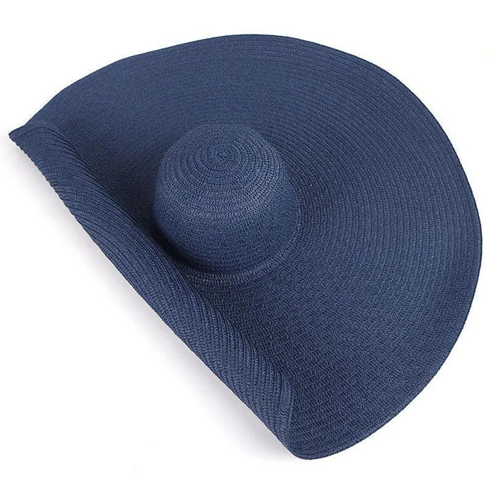 Extra-Wide 25cm Brim Floppy Straw Sun Hat for Women - UV Protection, Travel-Friendly Summer Essential - Wholesale Options Available