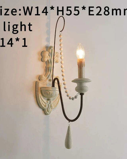 Nordic Elegance: Customizable Vintage Grey Wooden Chandelier