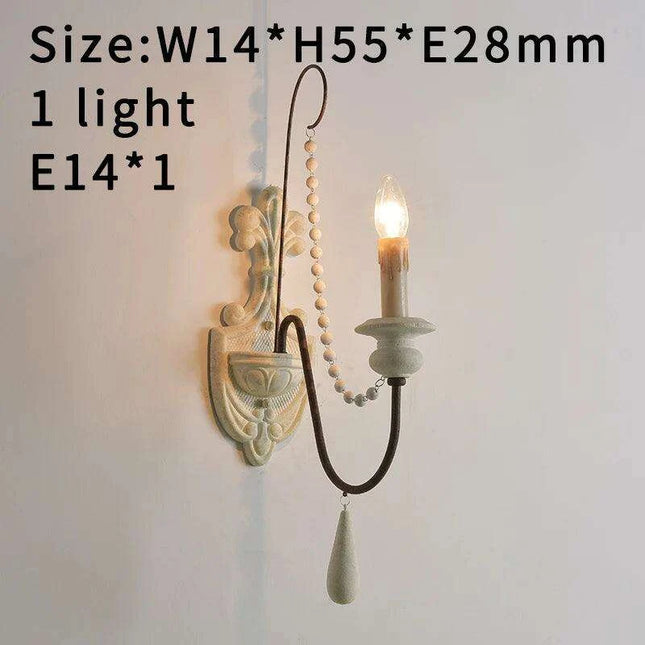 Nordic Elegance: Customizable Vintage Grey Wooden Chandelier