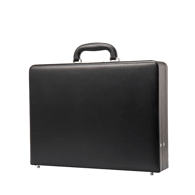 Luxury Leather Laptop Briefcase with Enhanced Security Features and Timeless Elegance