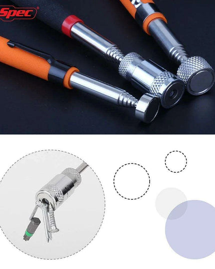 Heavy-Duty Telescopic Magnetic Pickup Tool - 8LB Capacity Stainless Steel Design