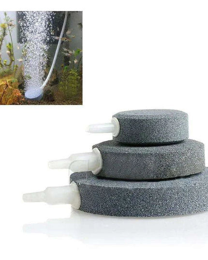 Aquarium Air Pump Oxygen Diffuser Disk - Bubble Stone for Fish Tank & Pond (4/6/8cm)