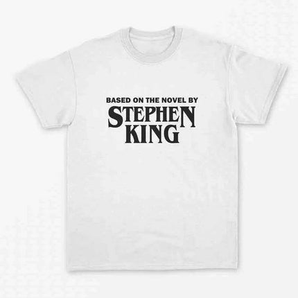 Nostalgic 90s Horror Literature T-Shirt for Stephen King Fans