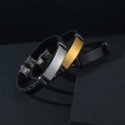 Customizable Leather Date Bracelets with Engraved Personalization