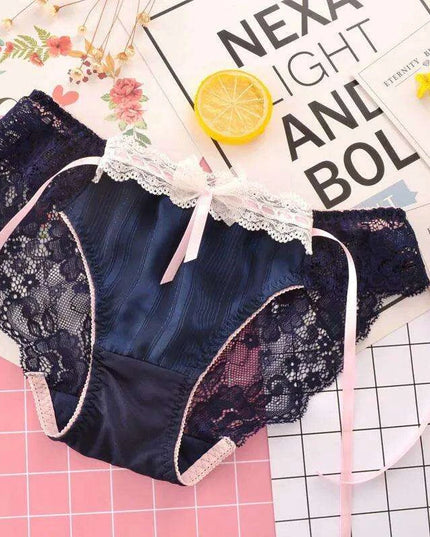 Whimsical Strawberry Ruffle Seamless Women's Underwear for Girls in Japanese Fashion