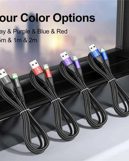 Lightning Speed 5A LED Micro USB Charging Cable - Stylish Data Sync with Illuminated Features