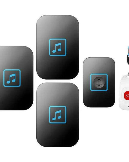 Advanced Wireless Doorbell System with Emergency Alert and Universal Plug Compatibility