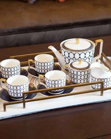 Sophisticated 11-Piece Ceramic Drinkware Collection for Tea and Coffee – Ideal for Celebrations and Special Occasions