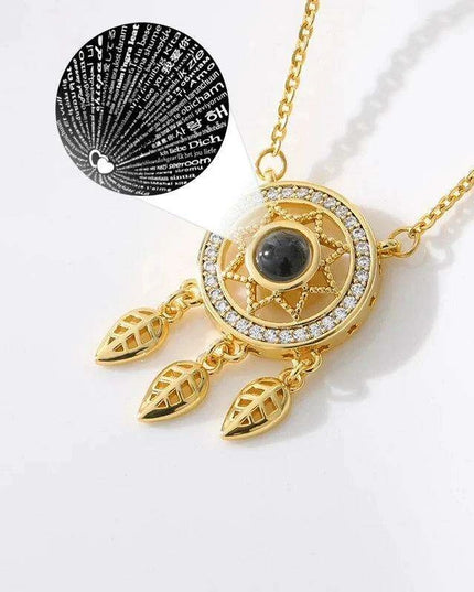 Personalized Dream Catcher Necklace - Meaningful Stainless Steel Gift for Friends with Custom Engraving