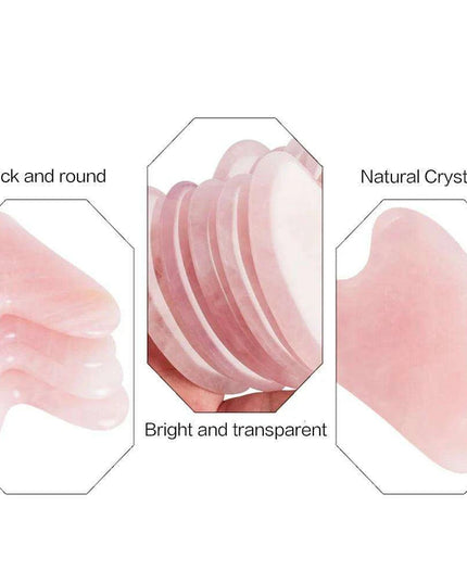 Premium Rose Quartz Fiberglass Facial Roller for Luxurious Skincare Experience