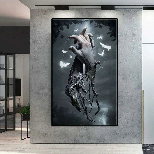Sophisticated Elegance: Withered Touch Canvas Print for a Stylish Home Transformation