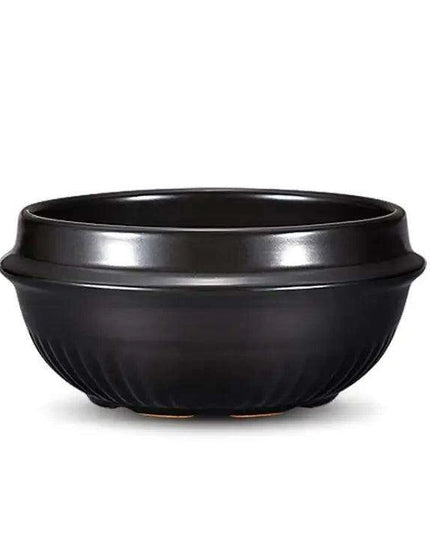 16-Piece Korean Dolsot Stone Bowl and Ceramic Ramen Set with Serving Trays - Assorted Sizes