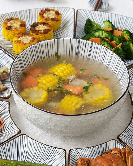 Sophisticated 9-Piece Porcelain Dining Set with 8 Versatile Soup Bowls (CZY-BS1030)