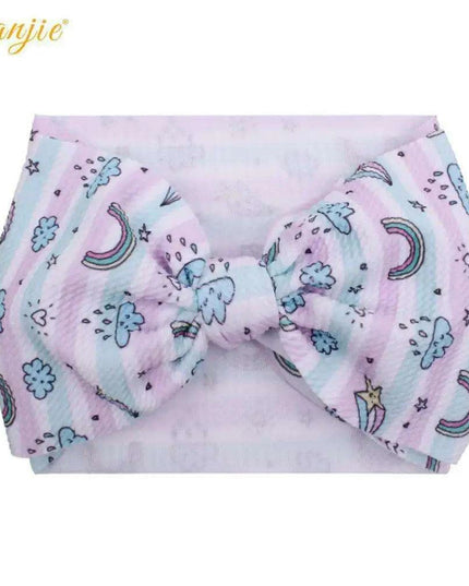 YANJIE 2023 Customizable Large Hair Bow Headband Set for Kids