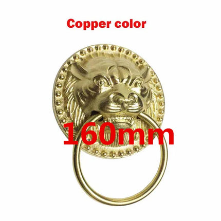 1pcs Old-Style Solid Wood Door Knocker Tiger head Front Door Knock Lio