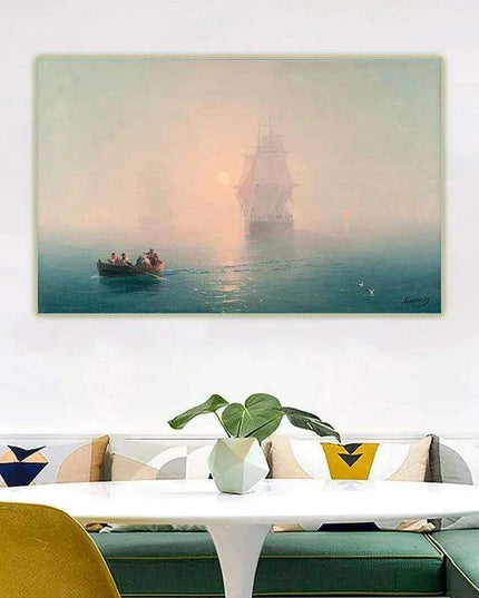 Ocean Elegance: Nautical Warfare Coastal Art for Stylish Home Decor