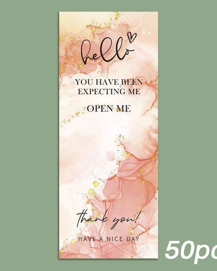 Charming "Nice To Meet You Too" Adhesive Thank You Seals - Pack of 20-50